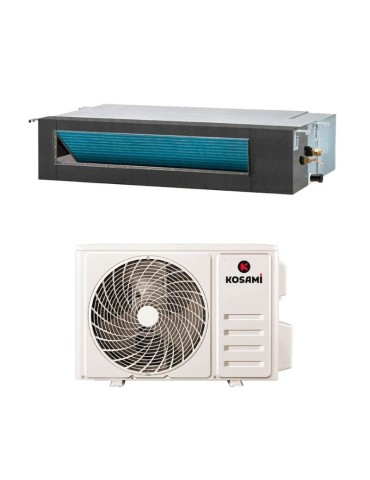 Kosami Climatiseur Mono Split Gainable Inverter R32 12000 BTU avec Wi-Fi Classe A++/A+ et Commande Filaire
