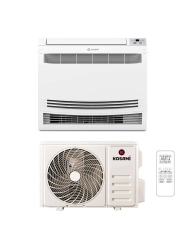 Kosami Climatiseur Monosplit Console Inverter R32 9000 BTU 2.7kW WiFi Classe A++/A+ avec Télécommande Incluse