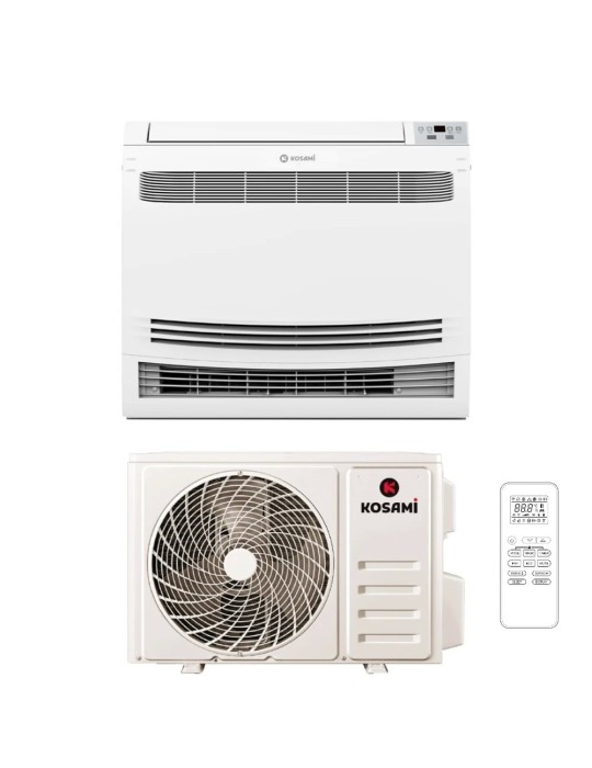 Kosami Climatiseur Monosplit Console Inverter R32 12000 BTU 3.5kW WiFi Classe A++/A+ avec Télécommande Incluse