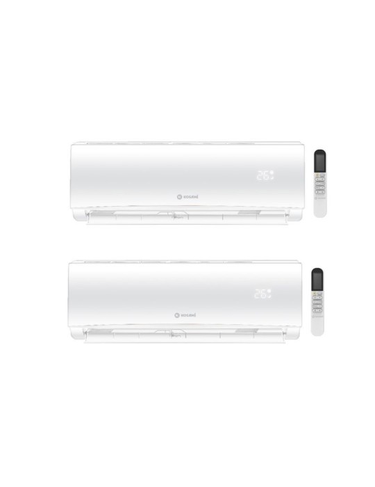 Kosami Climatiseur Dual Split Paros Inverter R32 12000+12000 BTU avec Moteur Paros Multi 32-4 WiFi Classe A++
