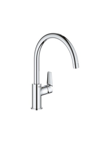 Grohe Bauedge Mitigeur D'évier Monocommande – Bec Haut En Forme De C Orientable À 360°