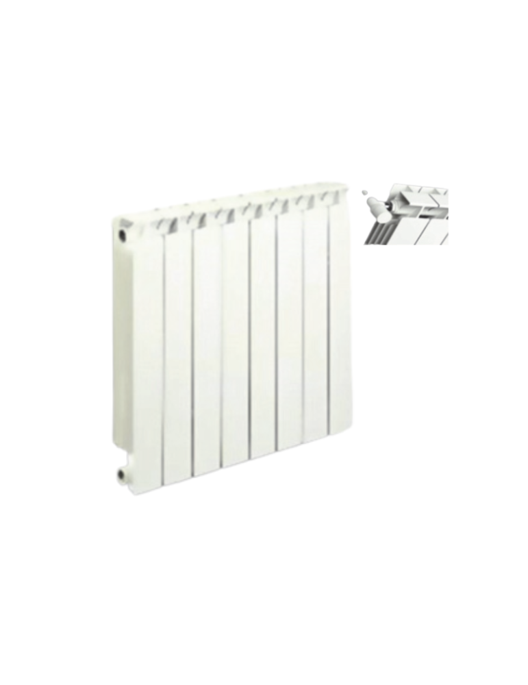 Radiateurs De Chauffage En Aluminium Global, Modèle Mix H.600, 8 Éléments Modulables
