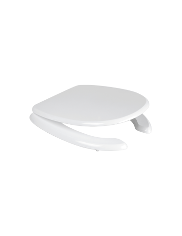 Damast Abattant Wc En Mdf Blanc Pour Wc Pmr Avec Fixation Universelle Et Kit De Fixation - 12455