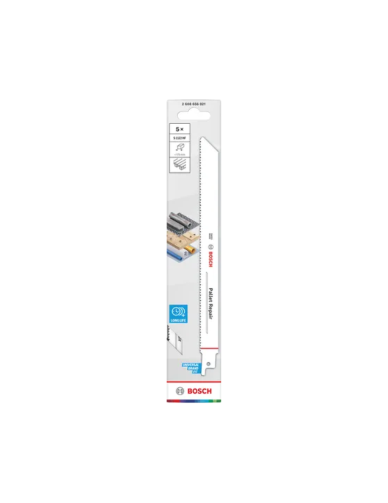 Bosch Pallet Repair S1022HF Lame Scie Sabre 5 Pièces | Megaclima.fr