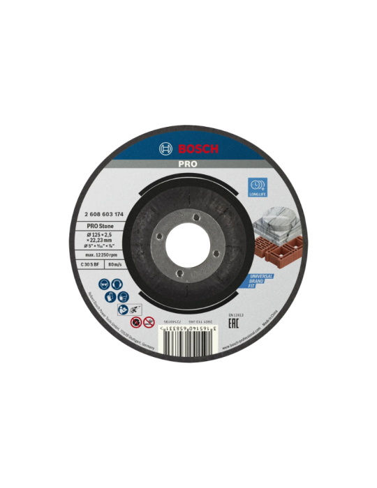 Disque à tronçonner Bosch PRO Stone pour petites meuleuses d'angle