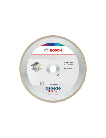 Bosch Disque Diamanté Ceramic Disque De TronçOnnage Pour CéRamique 230 X 7 Mm, AléSage 22,23 Mm