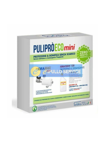 Foridra Kit Protezione Per Caldaie Puliprò Eco Mini Con Defangatore Idromag Mini E Anticorrosivo Idraterm 130