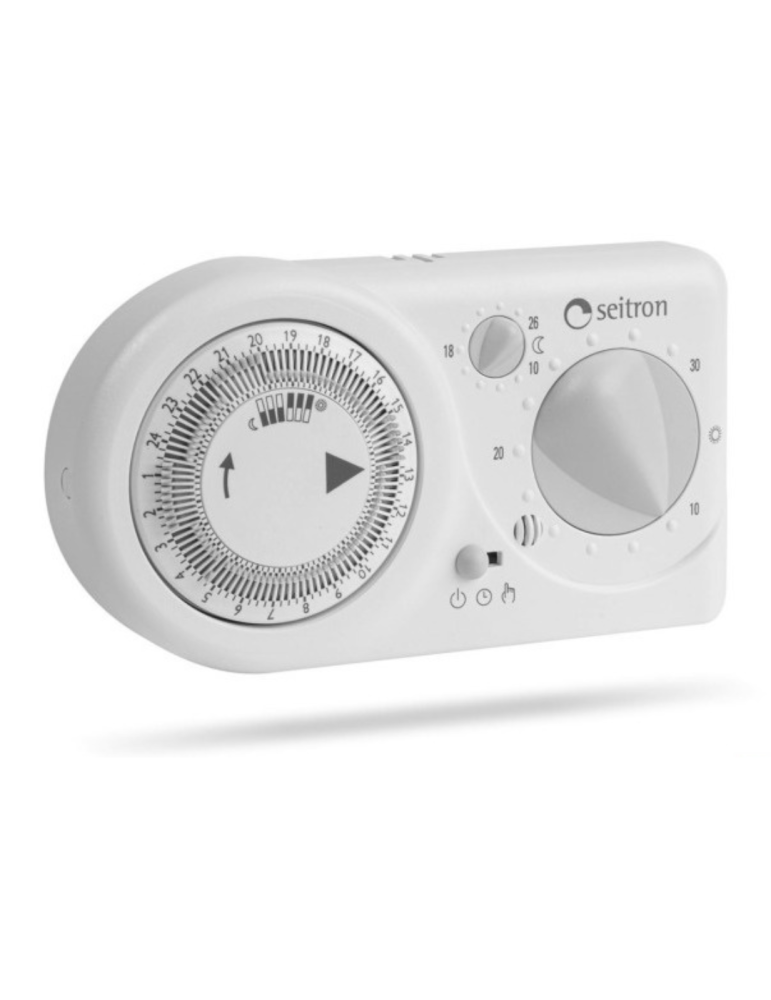 Seitron Cronotermostato Elettronico Tempora TCEGIOBI03 con Programmazione Giornaliera