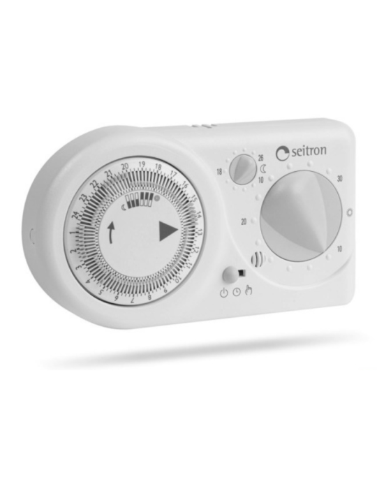 Seitron Cronotermostato Elettronico Tempora TCEGIOBI03 con Programmazione Giornaliera