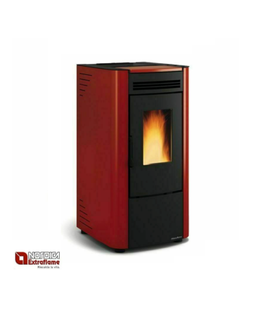 Nordica Extraflame Stufa a PelletKetty Evo 2.0 7 KW 187 MC Colore Bordeaux