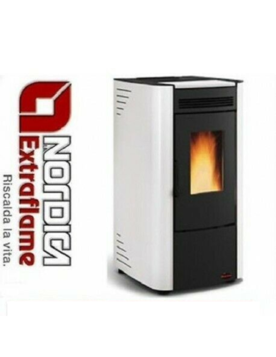 Nordica Extraflame Stufa a Pellet Ketty Evo 2.0  7 KW 187 MC Colore Bianca