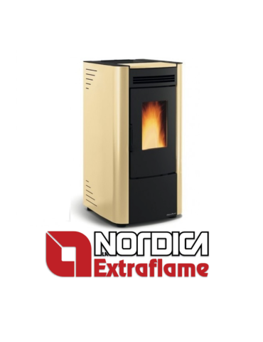 Nordica Extraflame Stufa a Pellet Ketty Evo 2.0 7 KW 187 MC Colore Pergamena