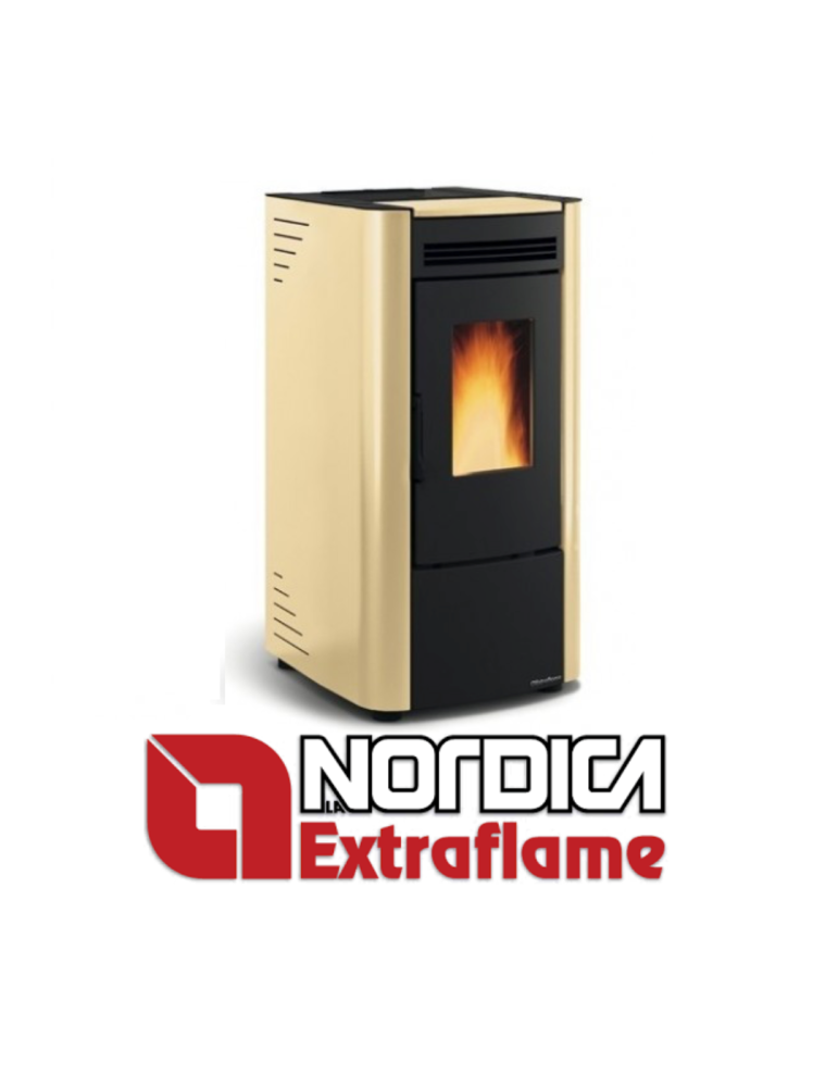 Nordica Extraflame Stufa a Pellet Ketty Evo 2.0 7 KW 187 MC Colore Pergamena