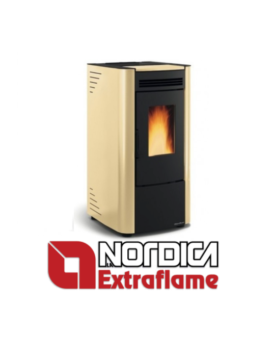 Nordica Extraflame Stufa a Pellet Ketty Evo 2.0 7 KW 187 MC Colore Pergamena