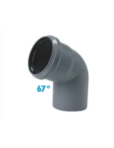 Curva 67° polipropilene diametro 32 mm Innesto