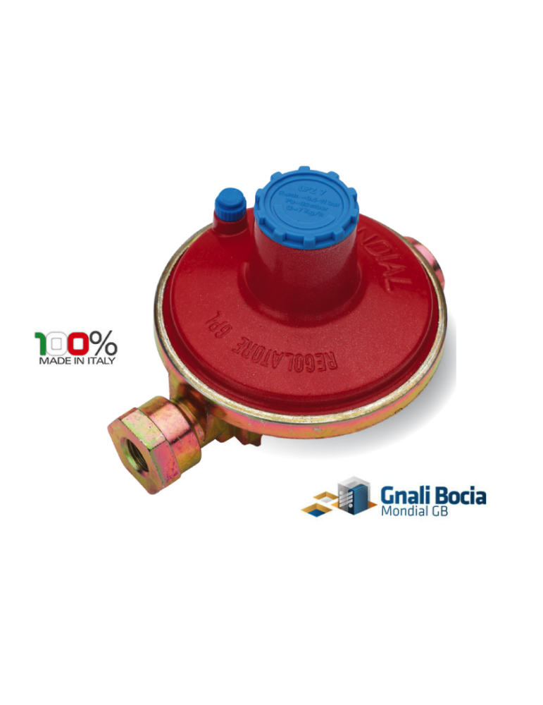 Regolatore di pressione orizzontale a taratura BP 7 kg/h - Serie LP280