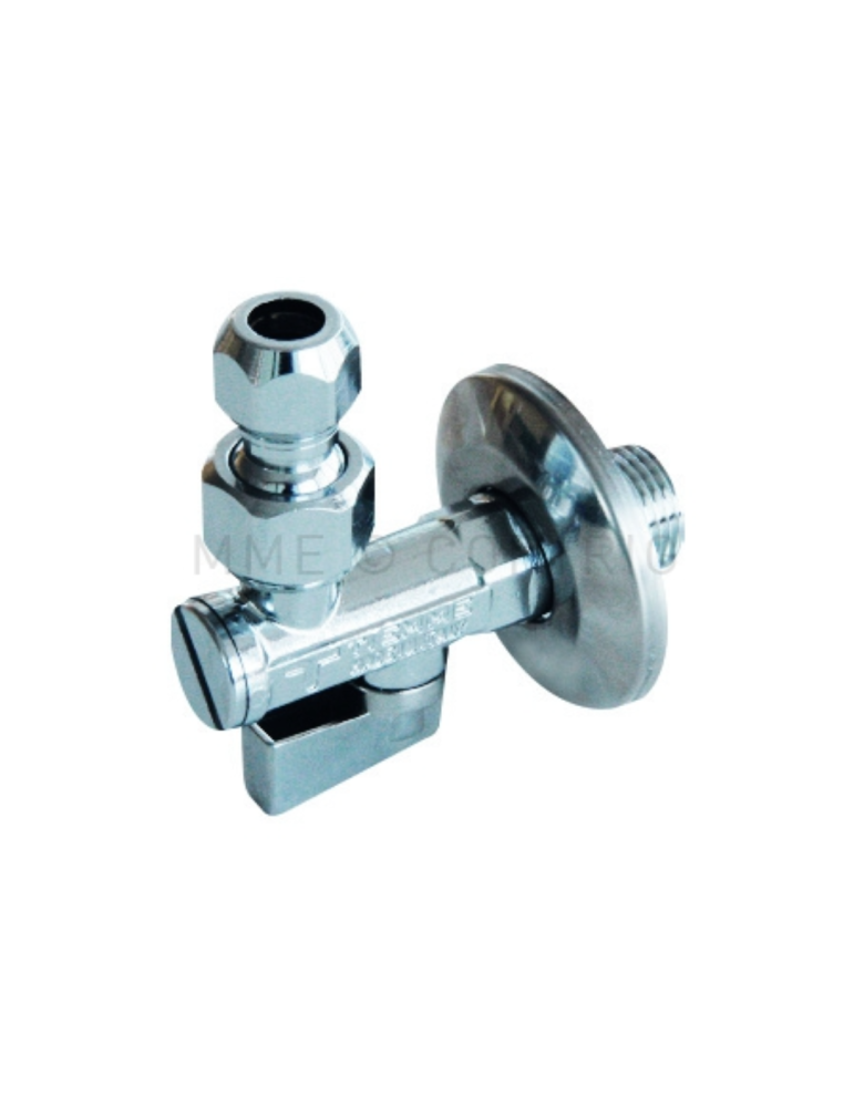 Rubinetto sottolavabo a sfera gr. 1/2" x 3/8" con filtro e snodo per lavabo