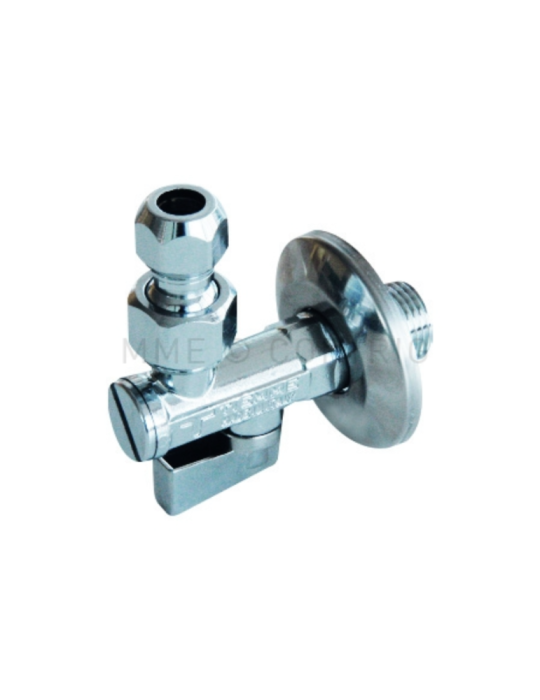 Rubinetto sottolavabo a sfera gr. 1/2" x 3/8" con filtro e snodo per lavabo