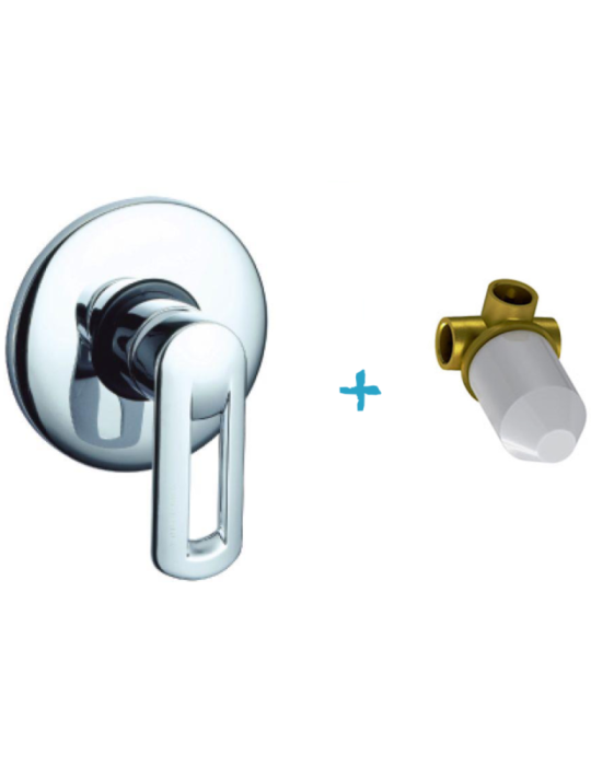 Eurorama Miscelatore Doccia Incasso Serie NEVA PE133055 + 730355