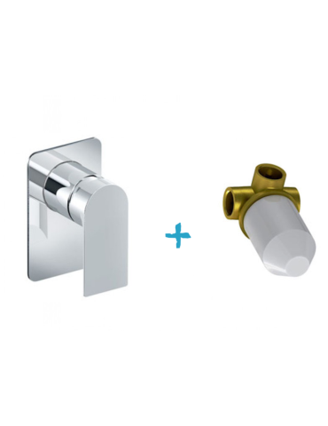 Eurorama Miscelatore Doccia Incasso Serie CHARMA PE148055SL + 730355