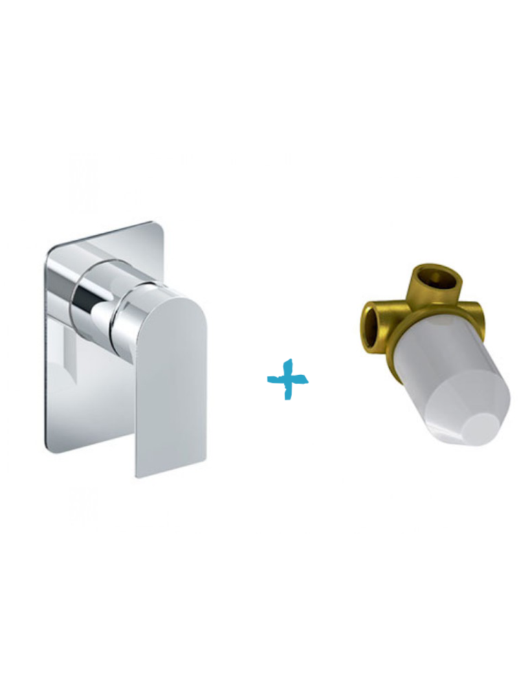 Eurorama Miscelatore Doccia Incasso Serie CHARMA PE148055SL + 730355