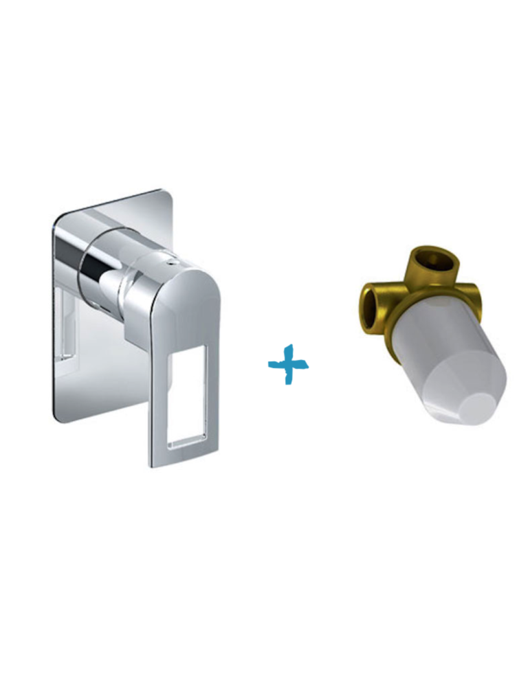 Eurorama Miscelatore Doccia Incasso Serie FLUE PE138055SL + 730355