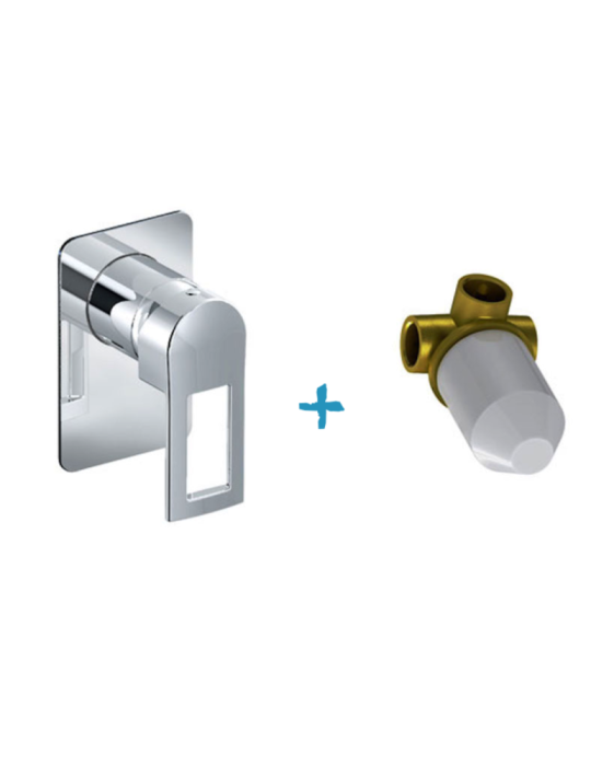 Eurorama Miscelatore Doccia Incasso Serie FLUE PE138055SL + 730355