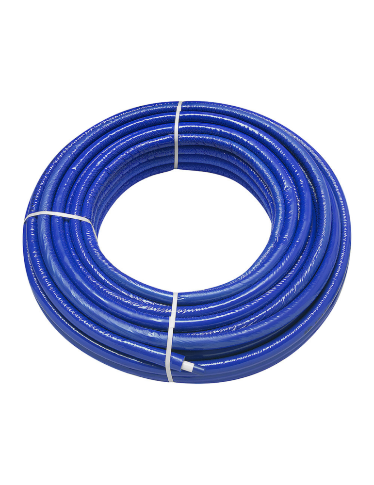 Nupi Tubo Multistrato 26 x 3 Coibentato Blu Rotolo Ml 25