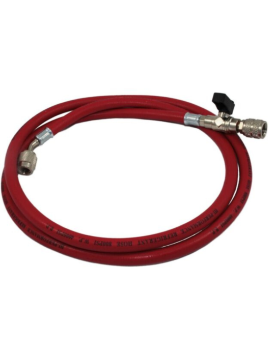Tecnogas Frusta Tubo Flessibile 5/16" SAE C/Rubinetto ROSSO L 3000 mm