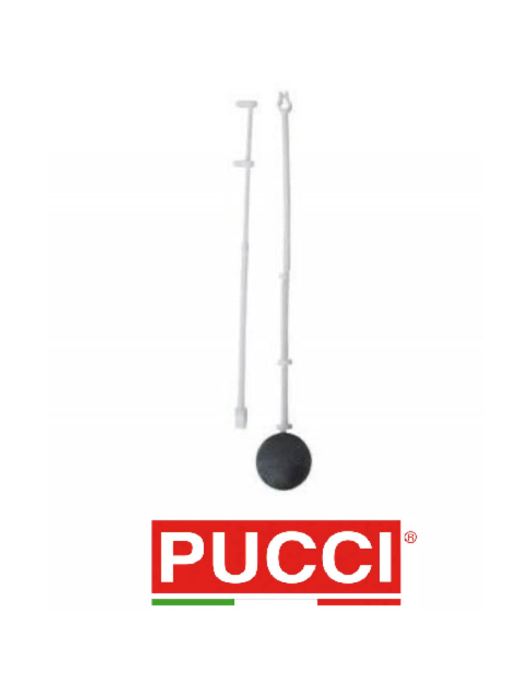 Groupe complet sphère avec tige Pucci pièce de rechange originale 80006261 Pack. 3 pièces