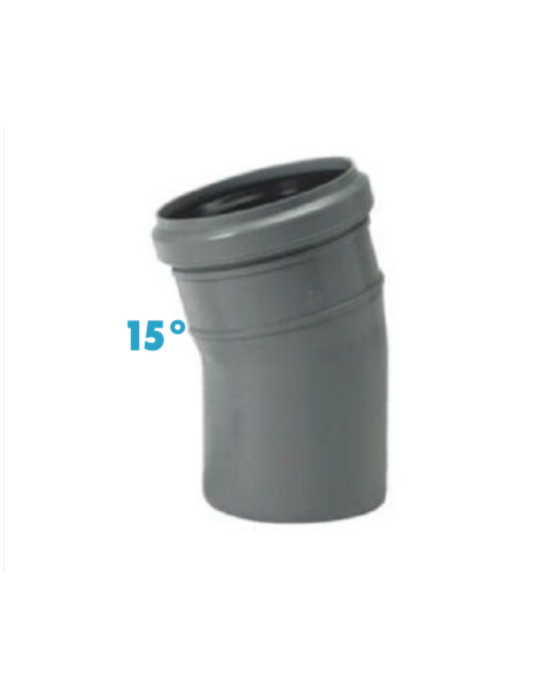 Courbes 15° Polypropylène Diamètre 40 mm Emboîtement Conf. 25 pièces