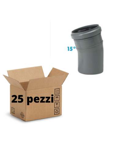 Courbes 15° Polypropylène Diamètre 40 mm Emboîtement Conf. 25 pièces