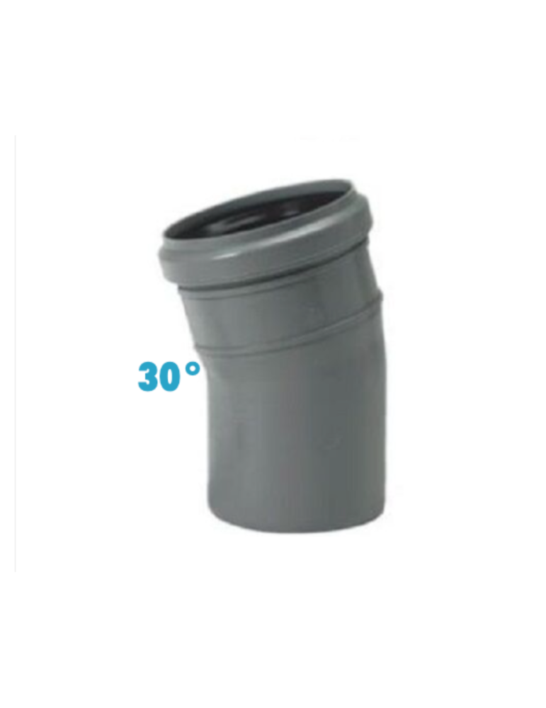 Courbes 30° Polypropylène Diamètre 40 mm Emboîtement Conf. 25 pièces