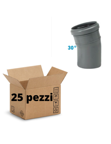 Courbes 30° Polypropylène Diamètre 40 mm Emboîtement Conf. 25 pièces