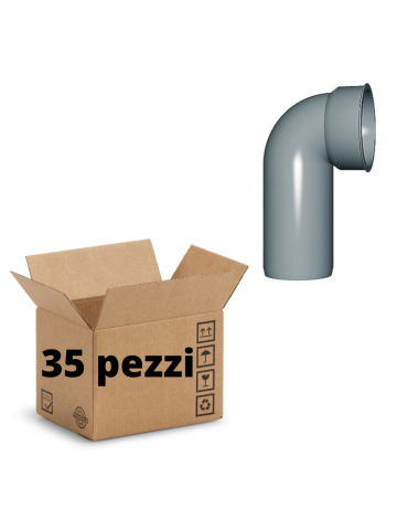 Courbes Techniques Polypropylène Diamètre 40 mm Emboîtement Paquet. 35 pièces