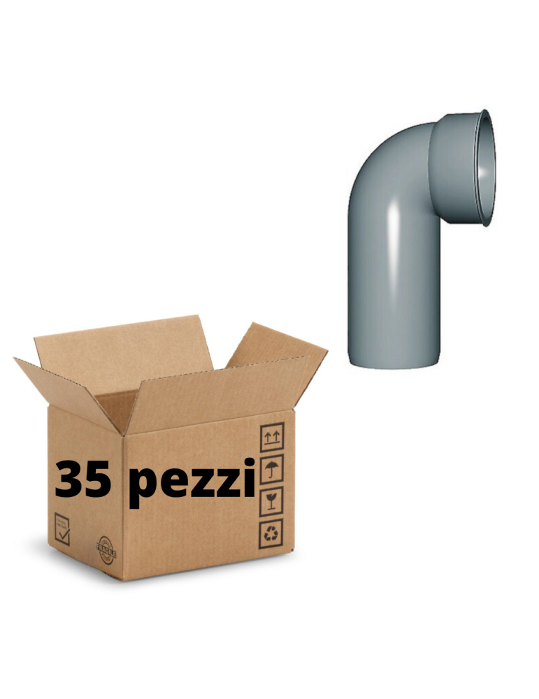 Courbes Techniques Polypropylène Diamètre 40 mm Emboîtement Paquet. 35 pièces