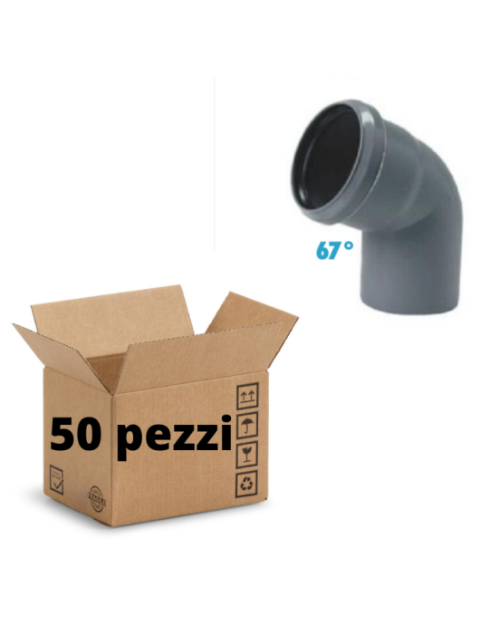 Courbes 67° Polypropylène diamètre 32 mm Emboîtement Paquet de 50 pièces