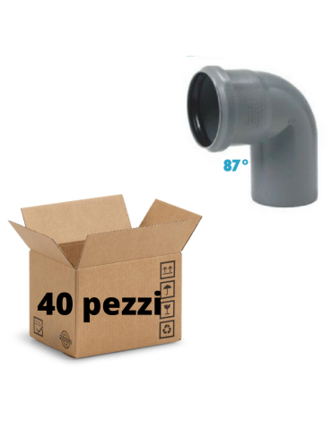 Courbes 87° Polypropylène Diamètre 32 mm emboîtementPaquet de 40 pièces