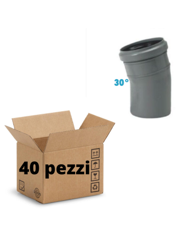 Courbes 30° Polypropylène Diamètre 32 mm Emboîtement Paquet de 40 pièces