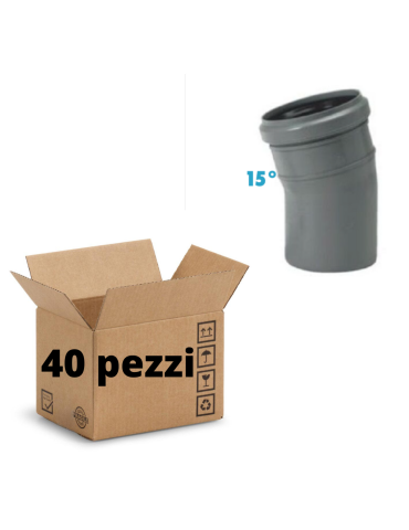 Courbes 15° Polypropylène Diamètre 32 mm Emboîtement Paquet de 40 pièces