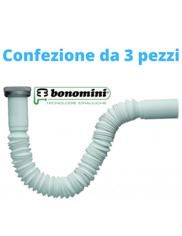 Bonomini Tuyau d'évacuation Jolly Flex Différentes tailles 1" - 1"1/4 - 1"1/2 Paquet de trois pièces