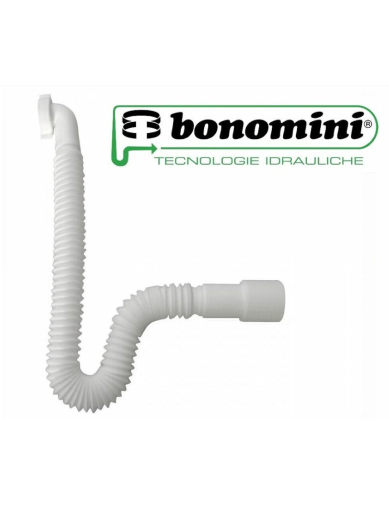 Bonomini Tube de Décharge Jolly Flex avec Raccord Courbé Différentes Dimensions 1"1/4 - 1"1/2 Paquet de deux pièces