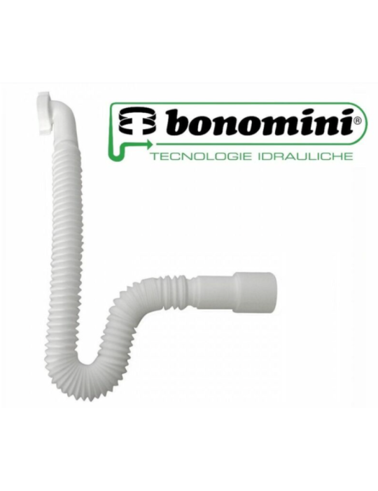 Bonomini Tube de Décharge Jolly Flex avec Raccord Courbé Différentes Dimensions 1"1/4 - 1"1/2 Paquet de deux pièces