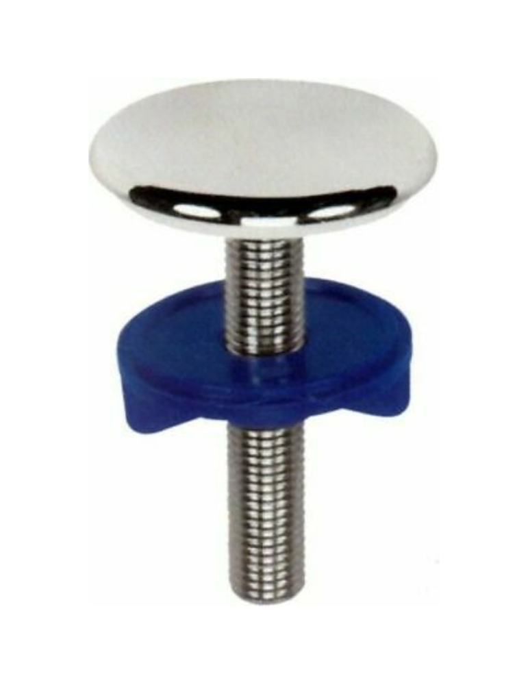 Bouchon de trou chromé pour lavabo Pack de deux pièces