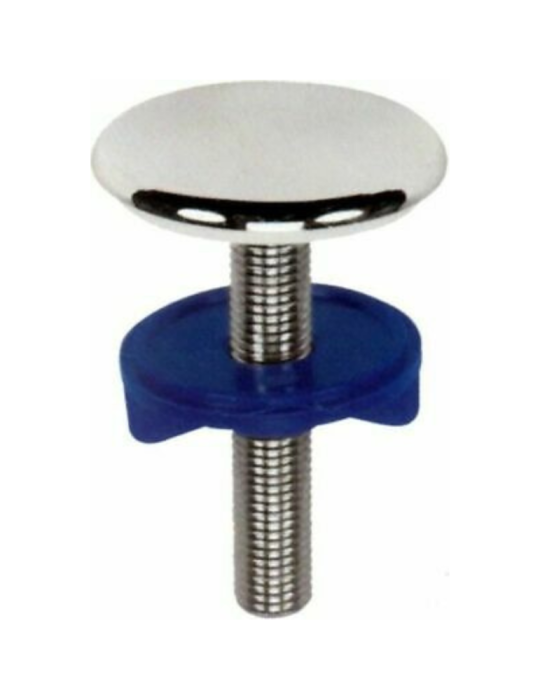 Bouchon de trou chromé pour lavabo Pack de deux pièces