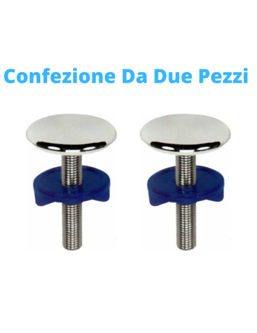 Bouchon de trou chromé pour lavabo Pack de deux pièces