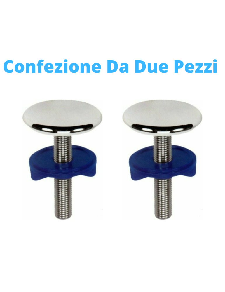 Bouchon de trou chromé pour lavabo Pack de deux pièces