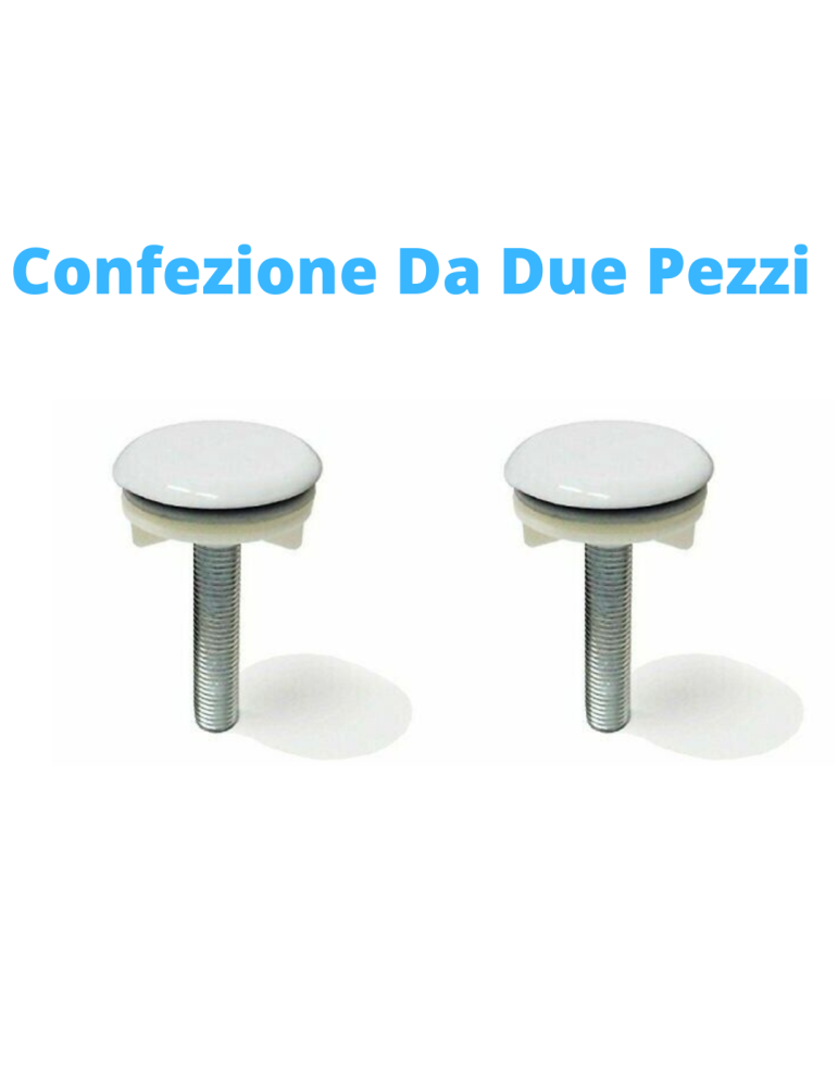 Bouchon de trou blanc pour lavabo pack de deux pièces