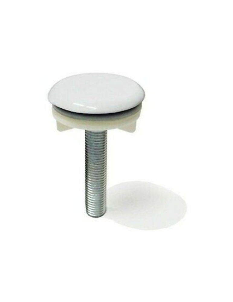 Bouchon de trou blanc pour lavabo pack de deux pièces