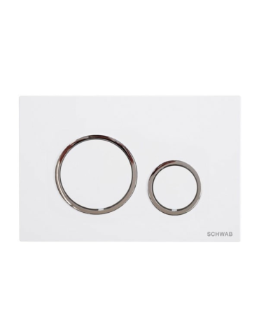 Plaque Schwab Vela Blanc/Chrome - P47-0201-0250